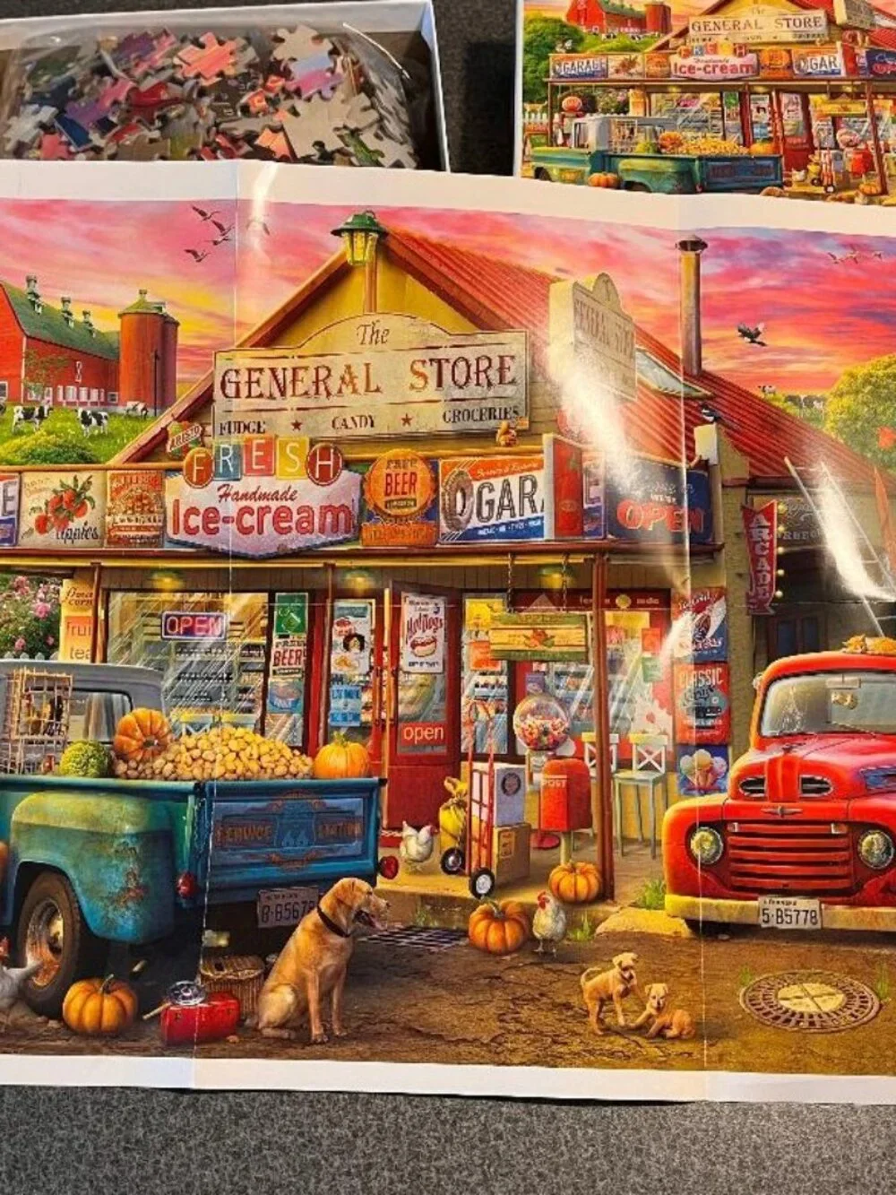 Buffalo Games Country Life Country Store 1000 Piece Puzzle + poster #11920